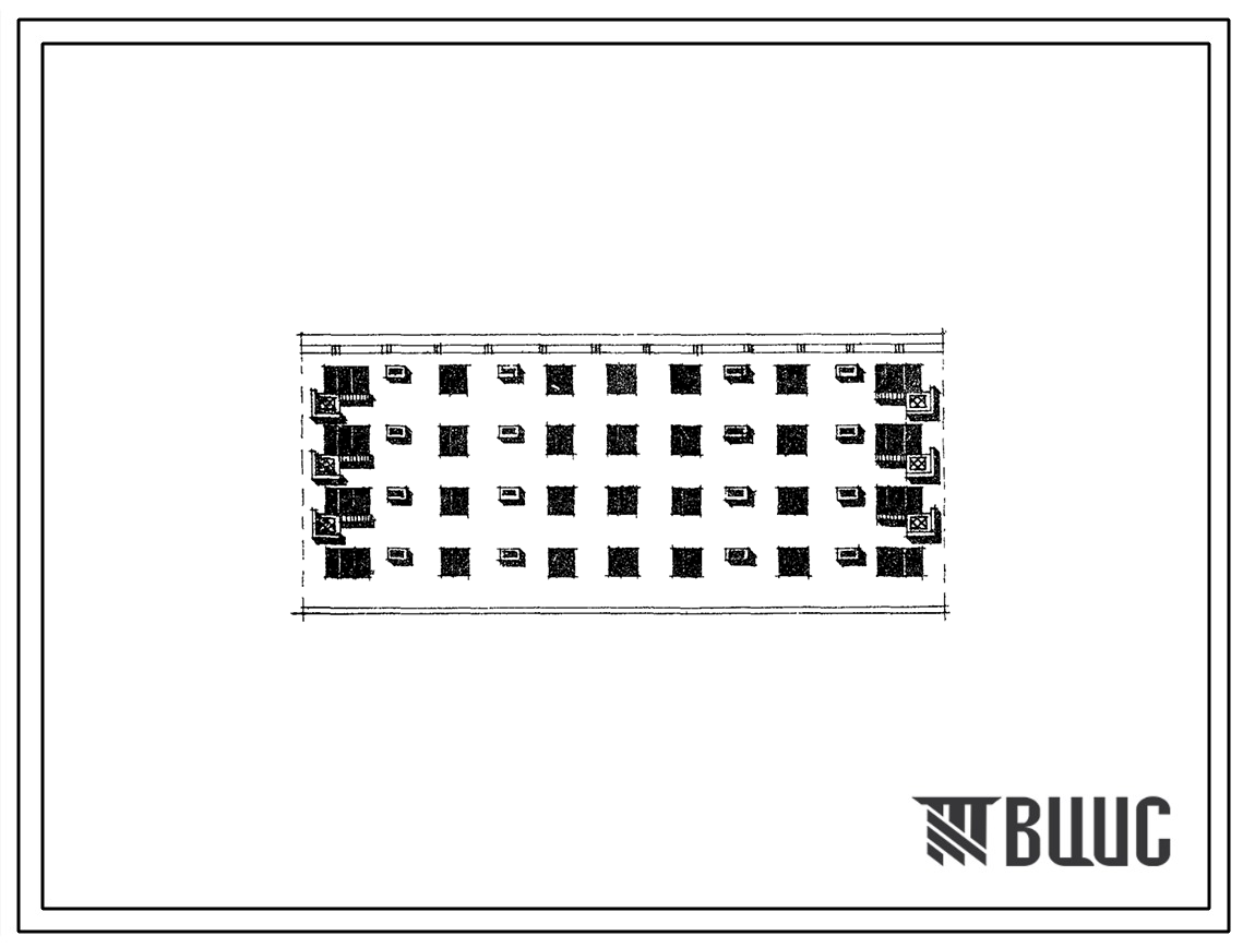 Типовой проект 77-040СП Четырехэтажный галерейный дом блок-секция на 16 квартир (трехкомнатных 3А-8, трехкомнатных 3Б-8). Для строительства в 4А и 4Г климатических подрайонах, сейсмичностью 7 баллов и несейсмических районах, на грунтах 2 типа просадочност