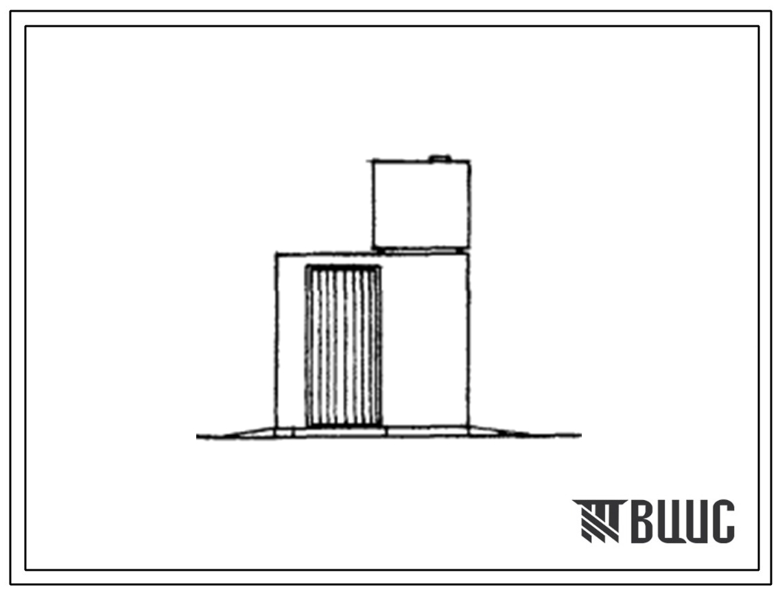 Типовой проект 195-000-102с Летний душ для индивидуальных застройщиков. Для строительства в 3Б, 4Б и 4В климатических подрайонах Азербайджанской ССР