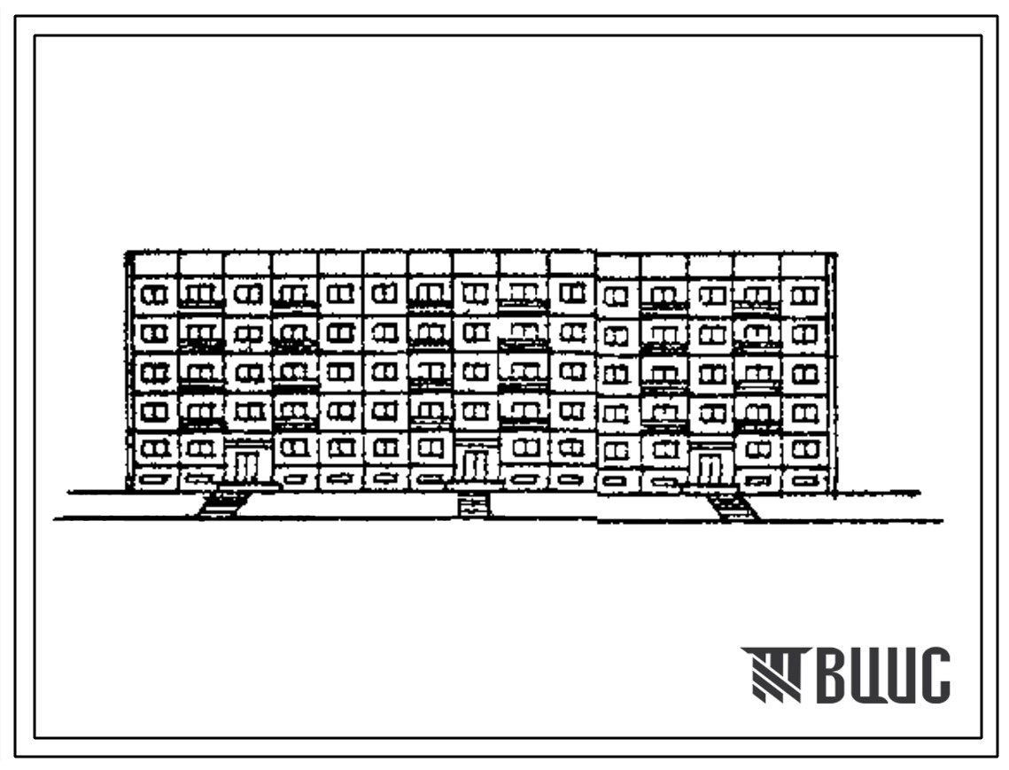 Типовой проект 4570-81.45 Крупнопанельный жилой дом на 45 квартир с сантехкабинами