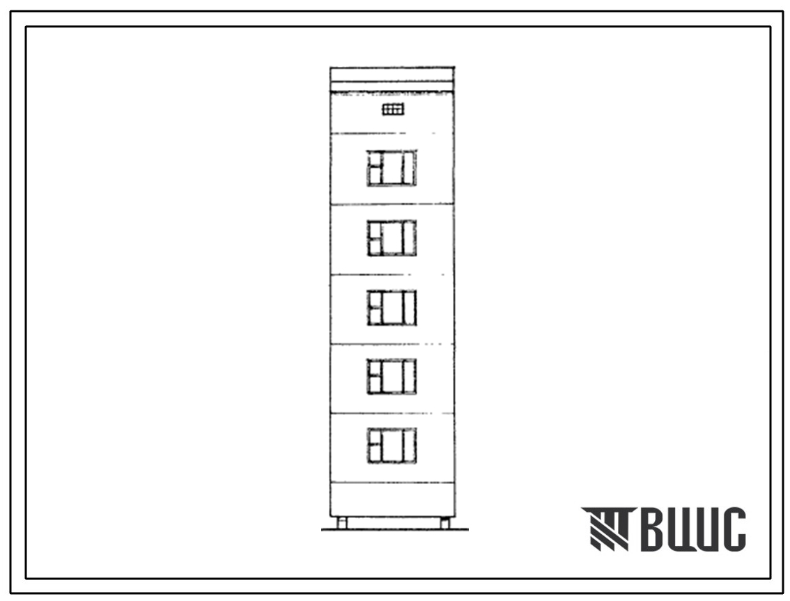 Типовой проект 112-031м.23.86 Блок-вставка поворотная 5-этажная с внутренним углом 22 градуса 30 минут. Для Якутской АССР
