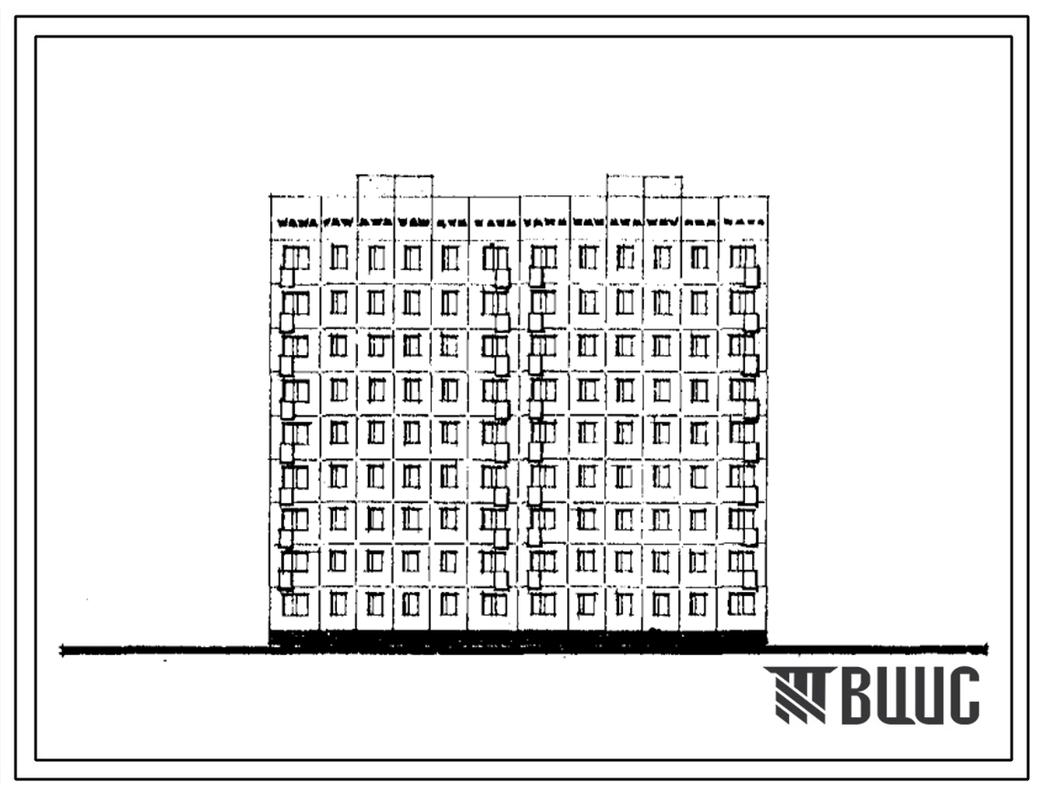 Типовой проект 76-067с/1 Блок-секция девятиэтажная 36-квартирная рядовая ( трехкомнатных 3Б — 1, четырехкомнатных 4Б — 35). Для строительства в IVА и IVГ климатических подрайонах Узбекской ССР сейсмичностью 8 баллов.