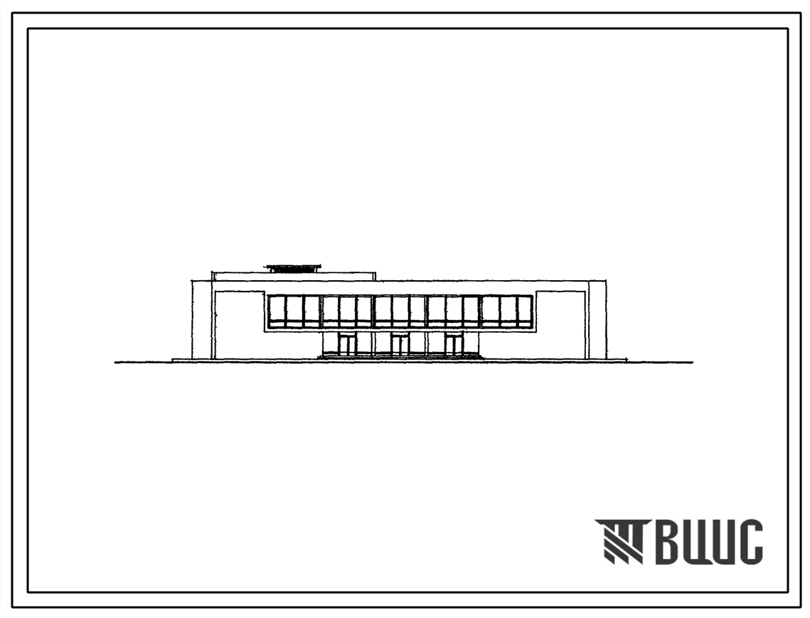 Типовой проект 262-12-109с Широкоэкранный кинотеатр на 400 мест с кафе на 100 мест и клубными помещениями для строительства в 4 климатическом районе с сейсмичностью 7-8 баллов.