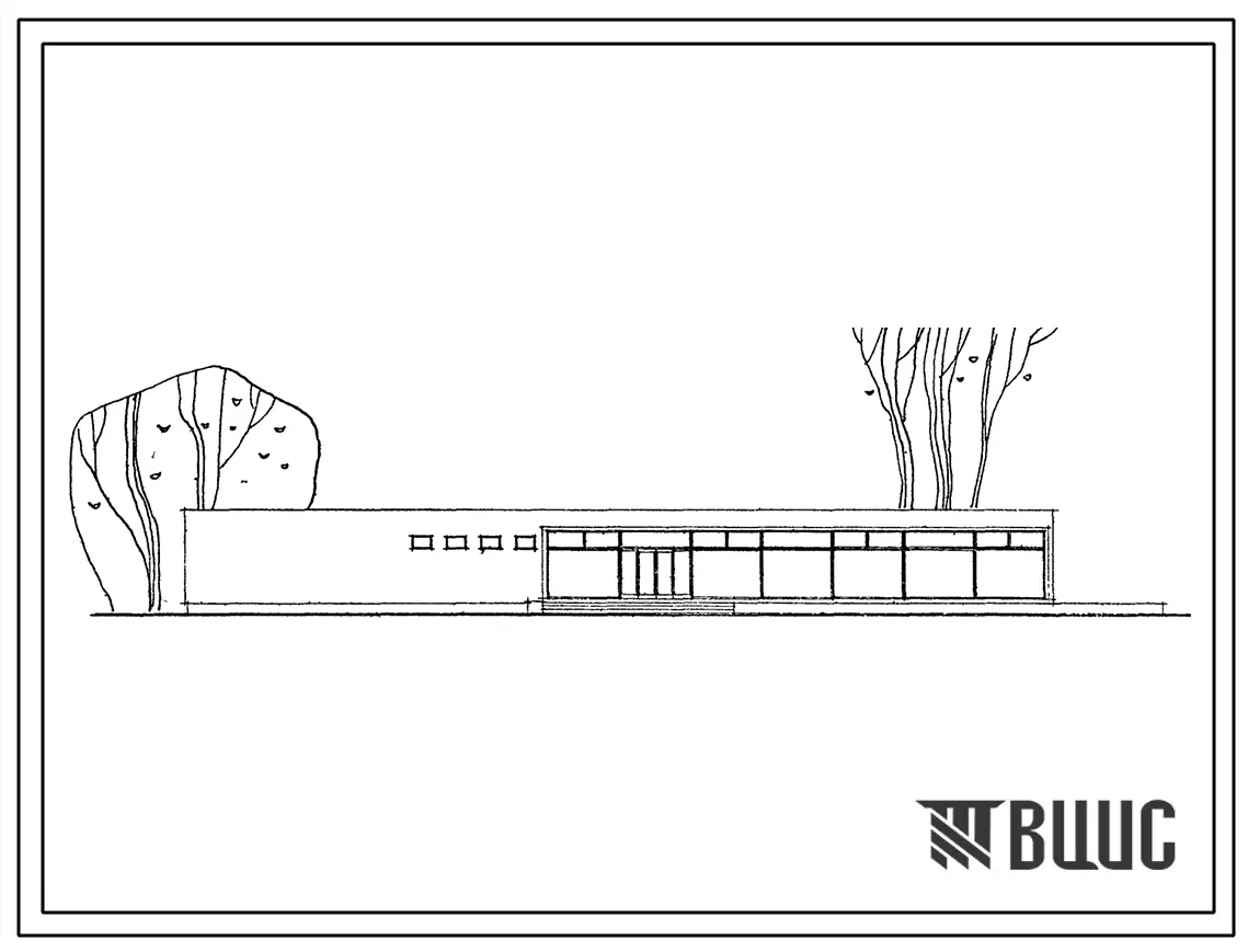 Типовой проект 274-30-22 Торговый центр для поселков с населением 1500-2000 жителей. Комбинат бытового обслуживания на 8 рабочих мест с помещениями для приезжих на 10 человек. Для строительства во II и III строительно-климатических зонах.(Для 1 и 3 проек