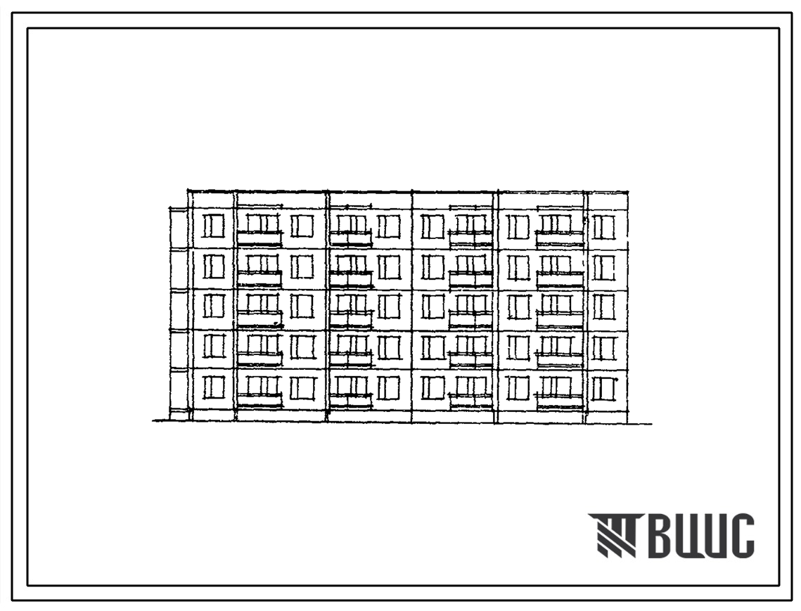 Типовой проект 83-05 Пятиэтажная блок-секция торцевая левая на 30 квартир (однокомнатных 1Б-10, двухкомнатных 2Б-12, трехкомнатных 3А-8). Для строительства в 3Б климатическом подрайоне сейсмичностью 7 баллов.