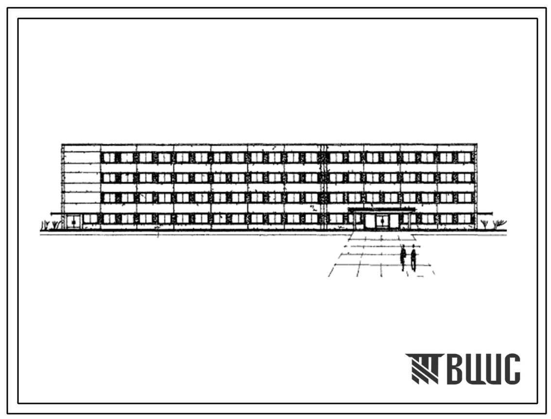 Типовой проект 416-4-35 Отдельностоящее административно-бытовое здание на 900 человек для предприятий черной металлургии.
