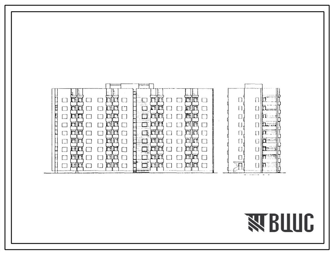 Типовой проект 86-034.85 Блок-секция для малосемейных на 144 квартиры