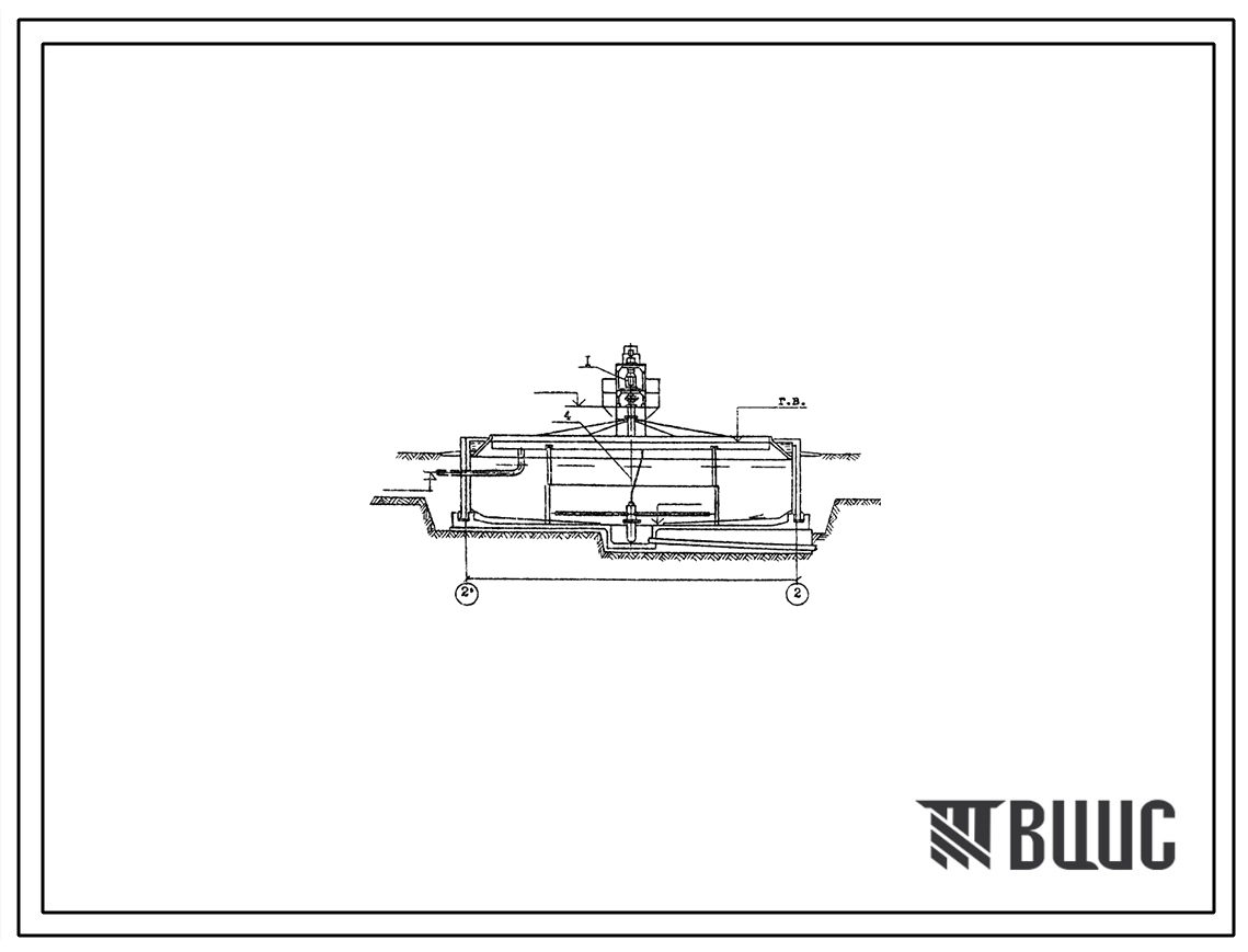 Типовой проект 902-2-423.86 Флотатор для доочистки нефтесодержащих сточных вод производительностью 600 куб.м/ч из сборного железобетона