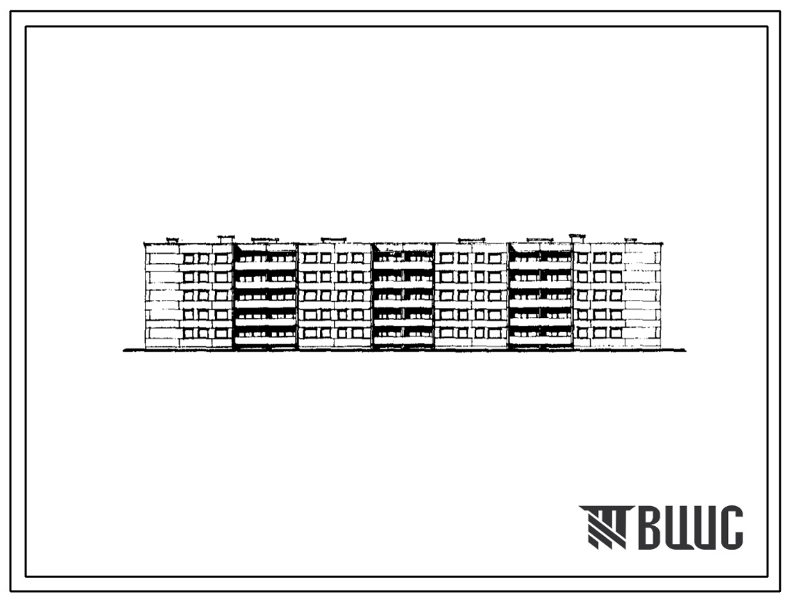 Типовой проект 111-88-3/1 Пятиэтажный шестисекционный дом на 70 квартир (двухкомнатных 2Б — 30, трехкомнатных 3Б — 40). Для строительства во IIВ климатическом подрайоне Белорусской ССР.