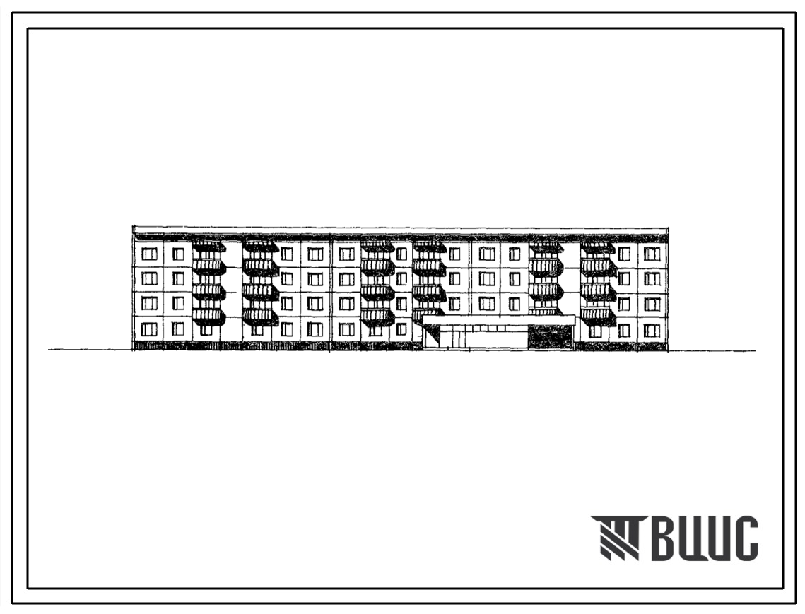 161-76-60сп/1.2 4-этажное общежитие для рабочих и служащих на 200 и 400 мест (с жилыми ячейками на 3,4 и 11 человек, с блоком обслуживания). Для строительства в 4А и 4Г климатических подрайонах сейсмичностью 8 баллов на грунтах 2 типа просадочности.