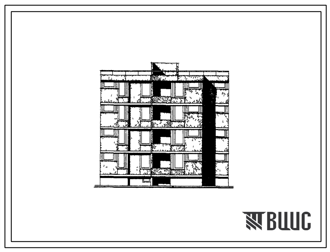 Типовой проект 126-056/1 Блок-секция четырехэтажная 12-квартирная рядовая с торцовыми окончаниями (однокомнатных 1Б — 4, двухкомнатных 2Б — 4, трехкомнатных 3А — 4).
