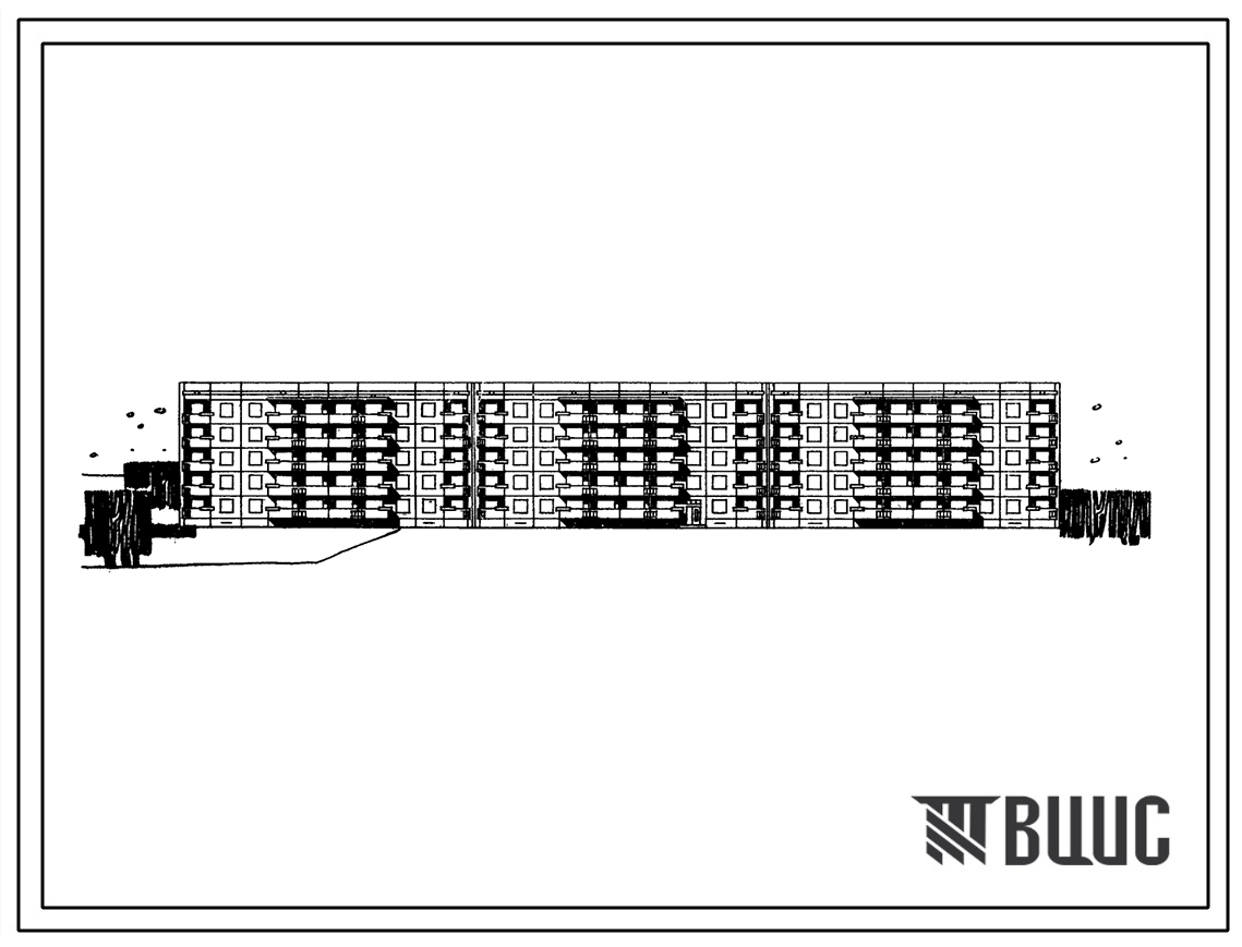 Типовой проект 111-96-26 5-этажный 6-секционный дом на 89 квартир 1Б.2Б.3А  унифицированный для трех инженерно-геологических условий строительства на основе блок -секций. Для строительства во 2 и 3 климатических районах УССР