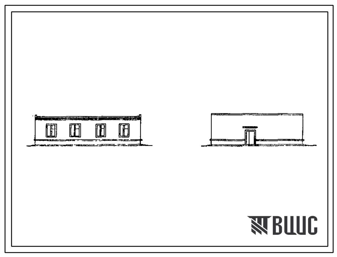 Типовой проект 807-10-138.90 Лаборатория агрохимического контроля на 1500 проб в год. Размеры здания - 12x3,5 м. Расчетная температура: -30°С. Стены – кирпичные. Покрытие - железобетонные плиты