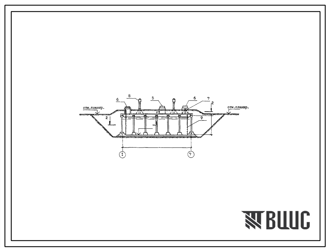 Типовой проект 901-4-100.13.86 Резервуар для воды прямоугольный железобетонный сборный емкостью 1000 м3. для Москвы