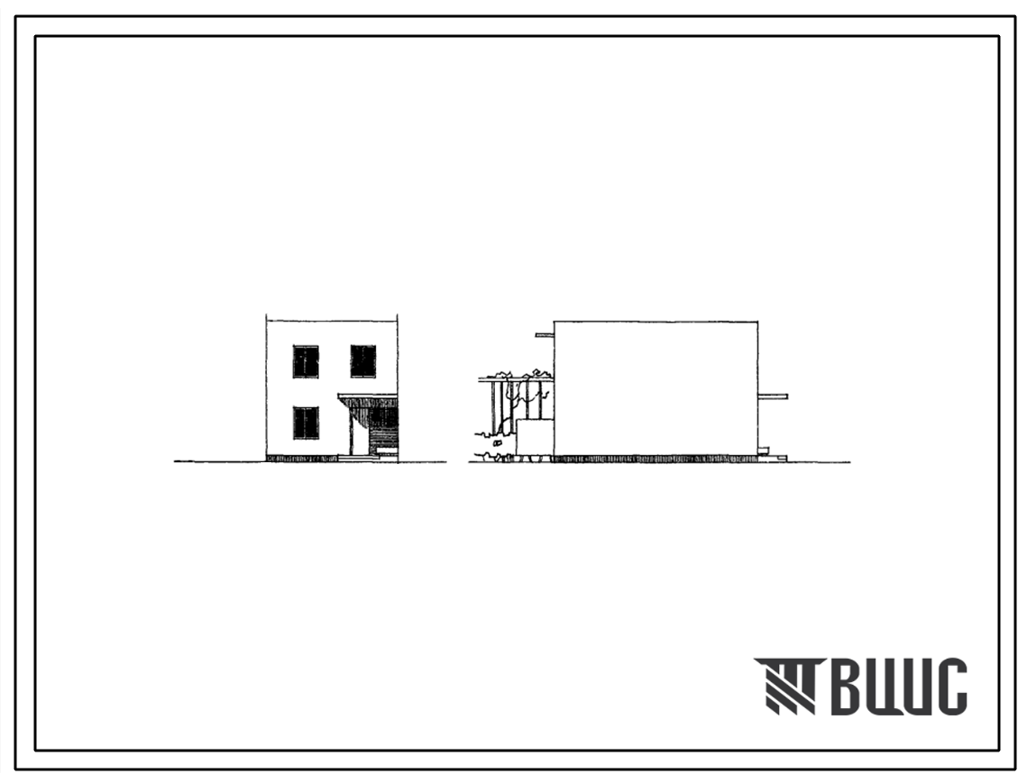 Типовой проект 101-015сп Двухэтажная 6-комнатная блок-квартира в двух уровнях. Для строительства в 4 строительно-климатической зоне, в районах с сейсмичностью 8 и 9 баллов, на грунтах П типа просадочности.