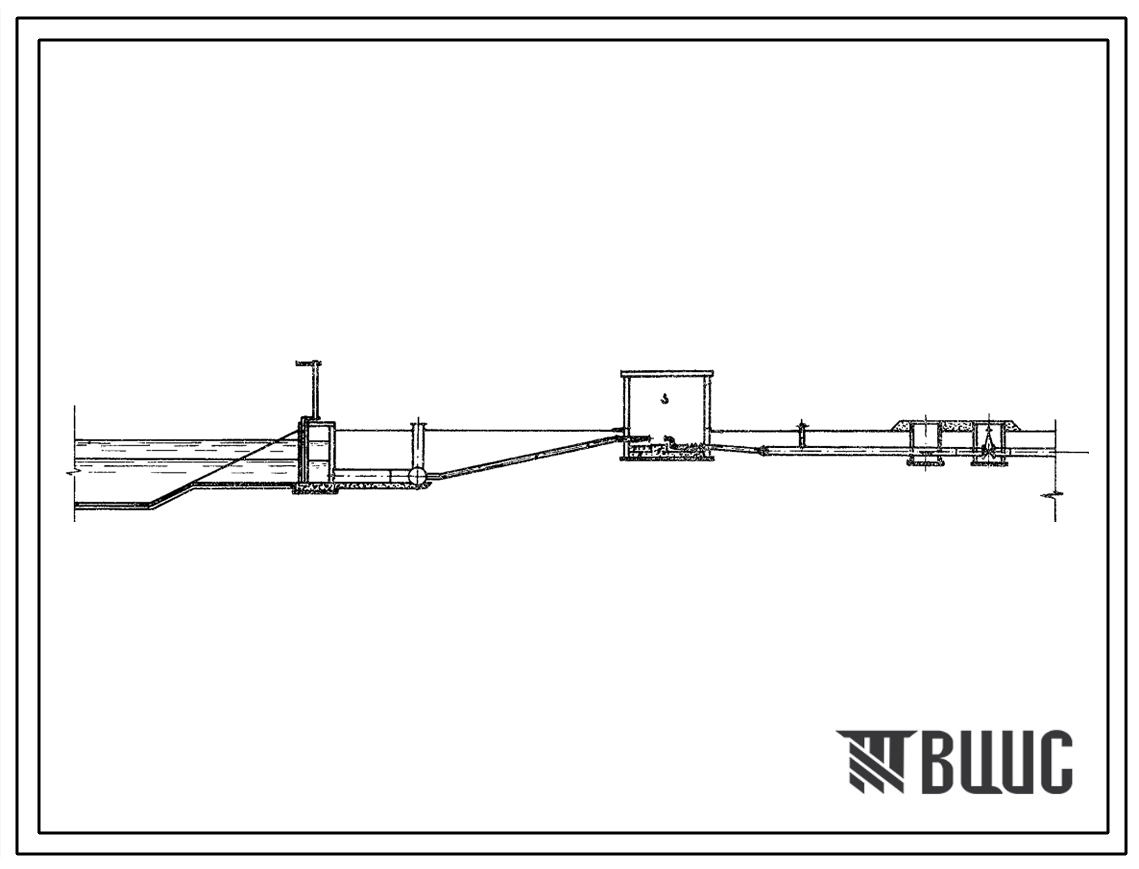 Типовой проект 820-3-27 Насосные станции стационарные в бескаркасных зданиях для подачи от 0,5 до 1,5 м3/с с напором от 55 до 110 м при колебании уровней в водозаборе до 1,5 м для закрытых оросительных систем с дождевальными машинами "Фрегат" и "Волжанка