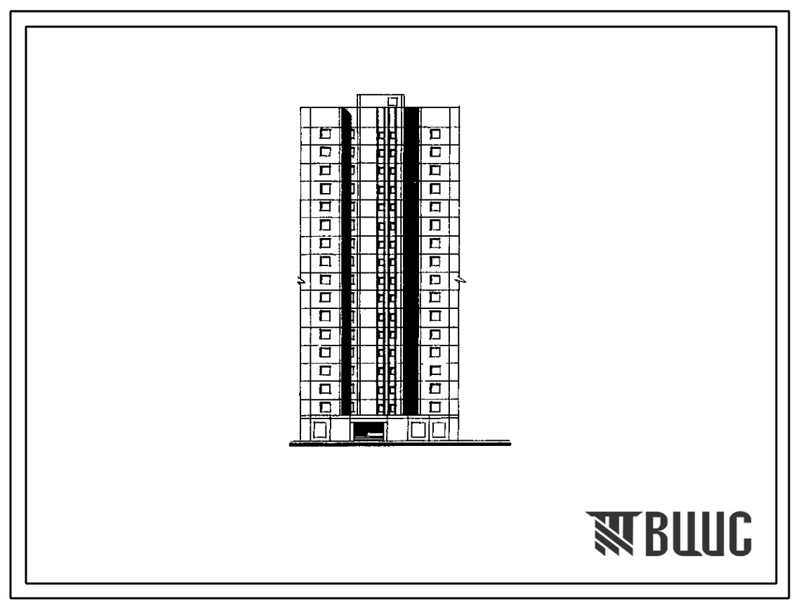 Типовой проект Пп70-07/17 17-ти этажные панельные жилые блок-секции серии Пп70 прозводства ГМПСМ