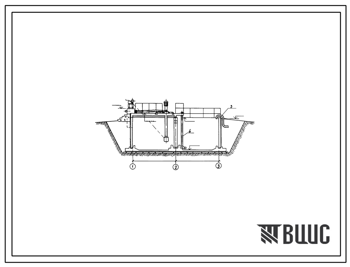 Типовой проект 802-9-2 Приемный резервуар навозных стоков емкостью 190 м3