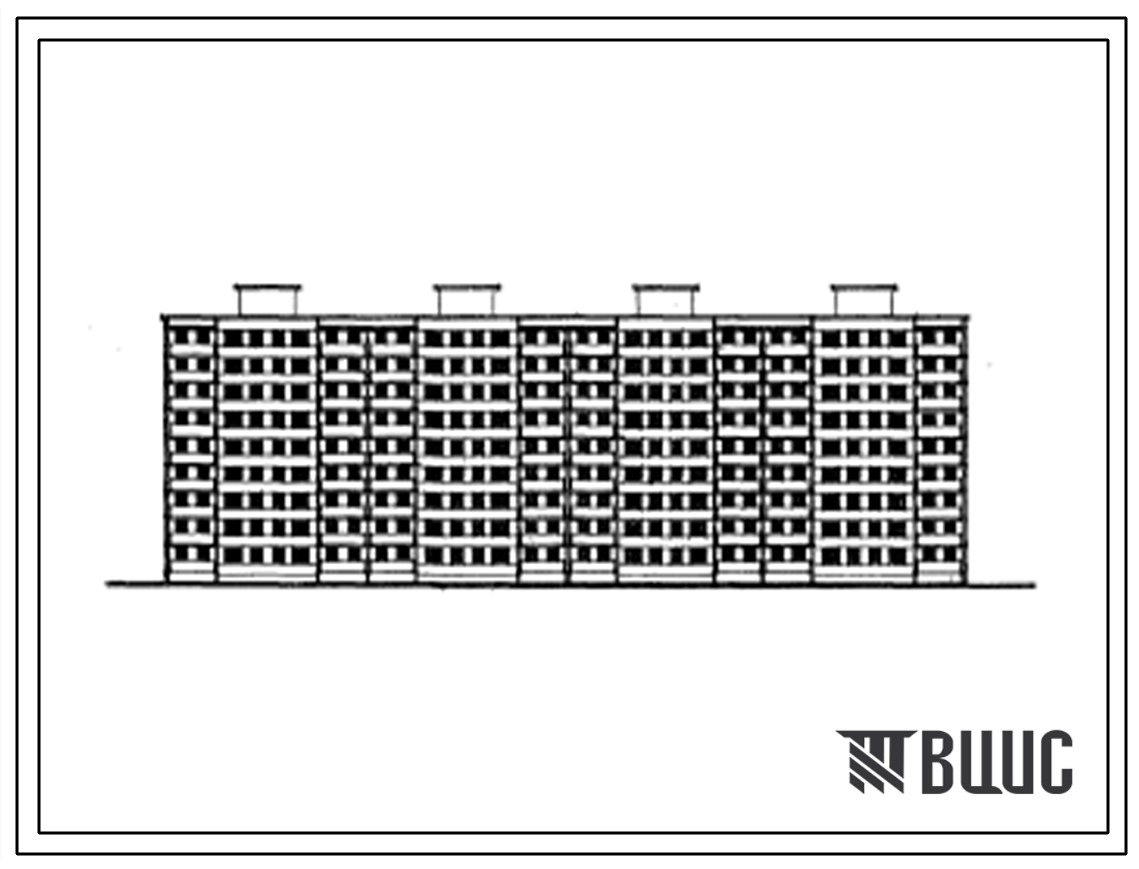 Типовой проект 111-88-2/71 Девятиэтажный четырехсекционный дом на 144 квартиры (однокомнатных 1Б-24, двухкомнатных 2Б-48, трехкомнатных 3Б-48, четырехкомнатных 4Б-24). Для строительства во 2Вьклиматическом подрайоне Белорусской ССР.