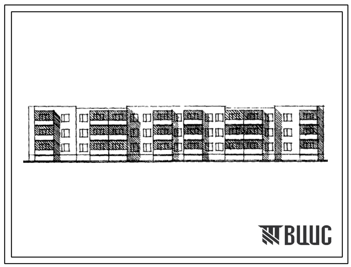 Типовой проект 114-85-47/1 3-этажный 3-секционный 33-квартирный жилой дом