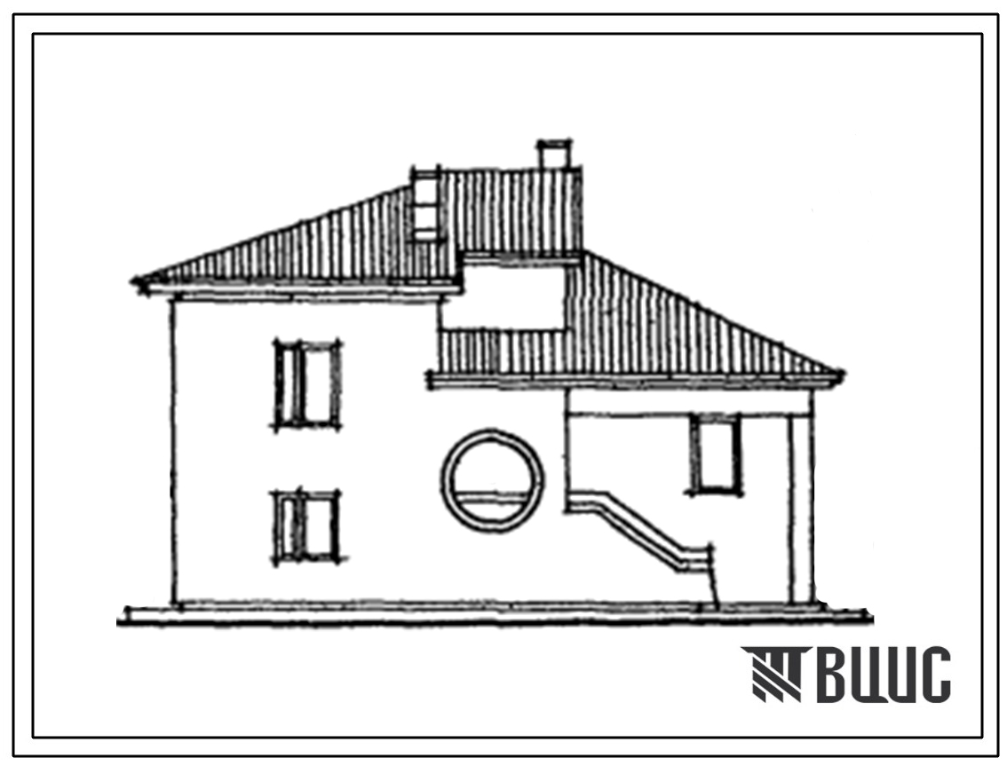 Типовой проект 143-17-92с.13.87 Одноквартирный пятикомнатный жилой дом в двух уровнях для государственного строительства (стены из крупных легкобетонных блоков) для Грузинской ССР