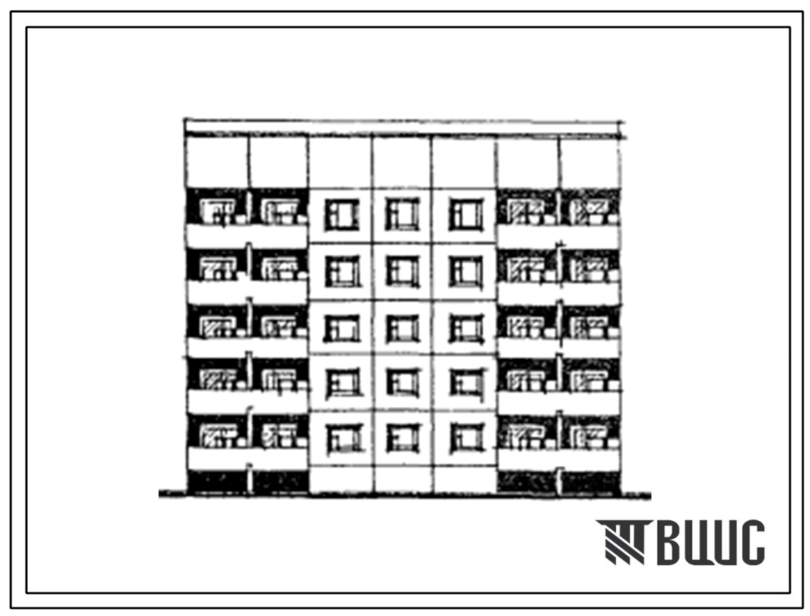 Типовой проект 121-0141.13.87 Блок-секция 5-этажная 20-квартирная поворотная правая 1.2.3.3 (для строительства в Ленинградской области)