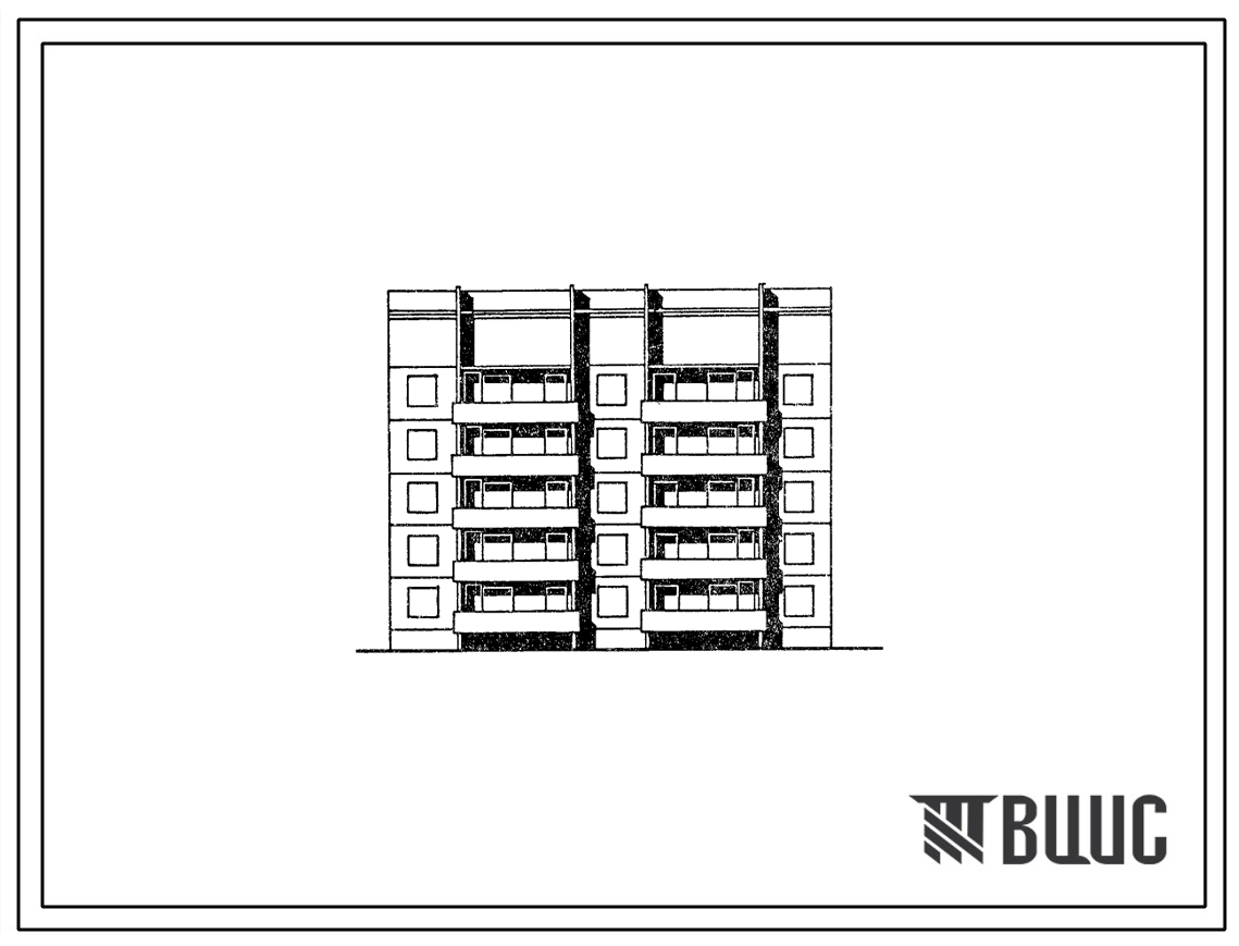 Типовой проект 135-0317с.13.87 5-этажная рядовая блок-секция на 20 квартир 1-2-3-3 для строительства в г. Иркутске