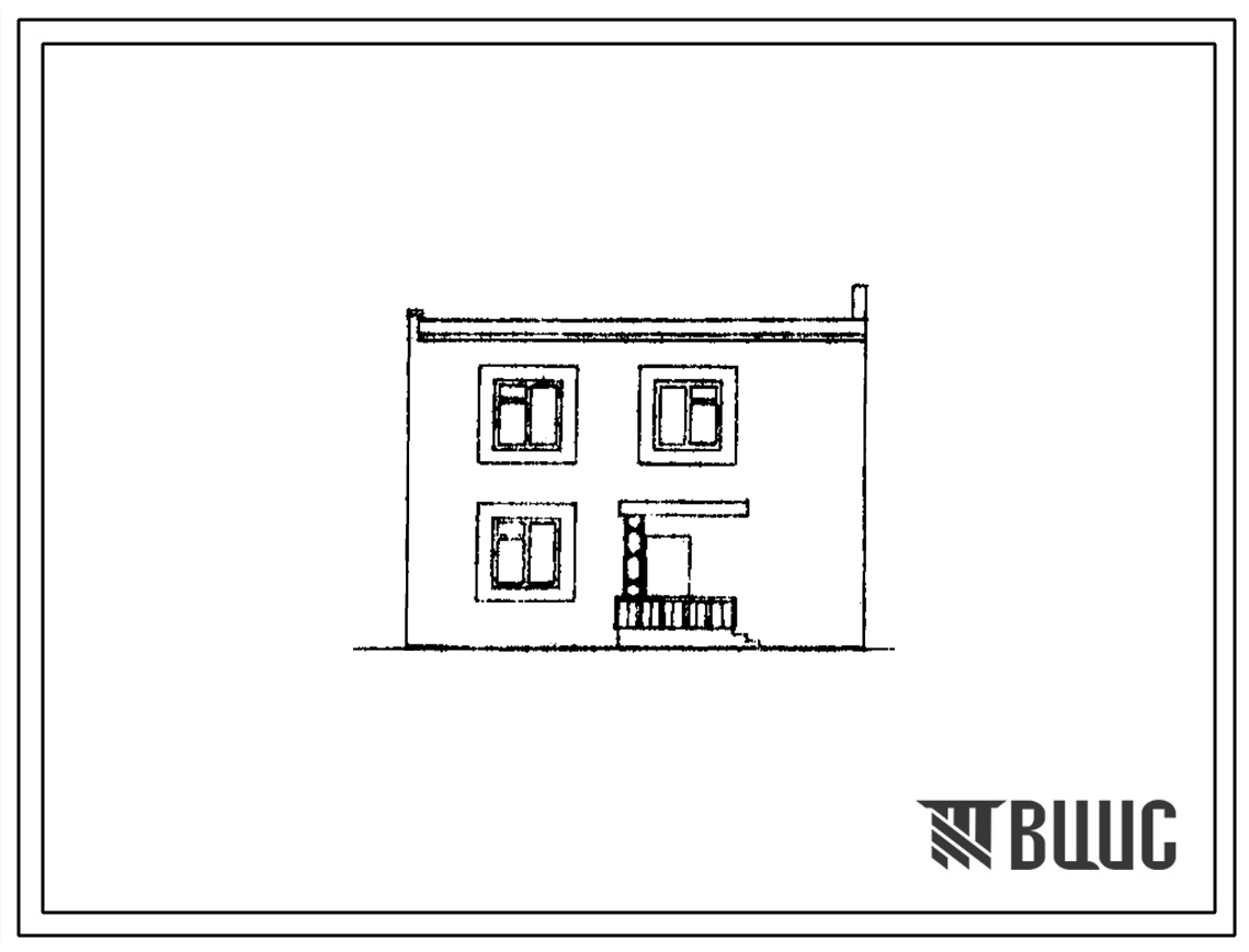 Типовой проект 42-0122с/1 Двухэтажная четырехкомнатная блок-квартира в дух уровнях. Для строительства в 4б и 4В климатических подрайонах Азербайджанской ССР сейсмичностью 7 и 8 баллов