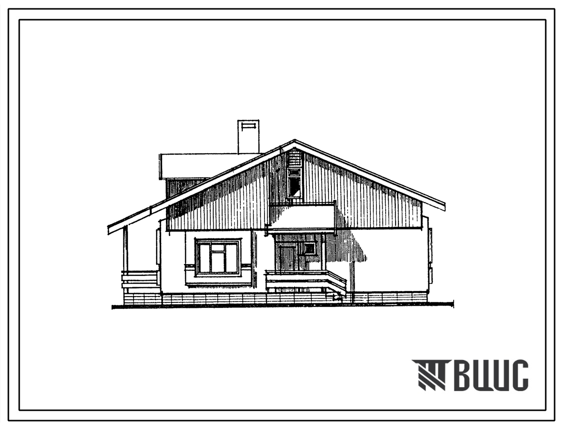 Типовой проект 184-16-119.13.88 Одноэтажный 1-квартирный жилой дом с 3-комнатной квартирой со стенами из кирпича (для строительства в Ленинградской области)
