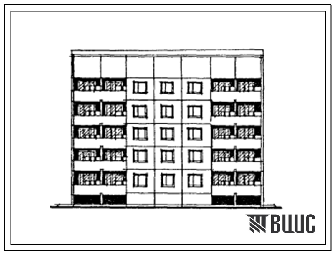 Типовой проект 121-0140.13.87 Блок-секция 5-этажная 20-квартирная поворотная левая 1.2.3.3 (для строительства в Ленинградской области)