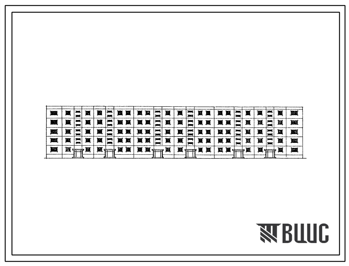 Типовой проект 111-60-3 5-этажный 6-секционный 70-квартирный крупнопанельный жилой дом