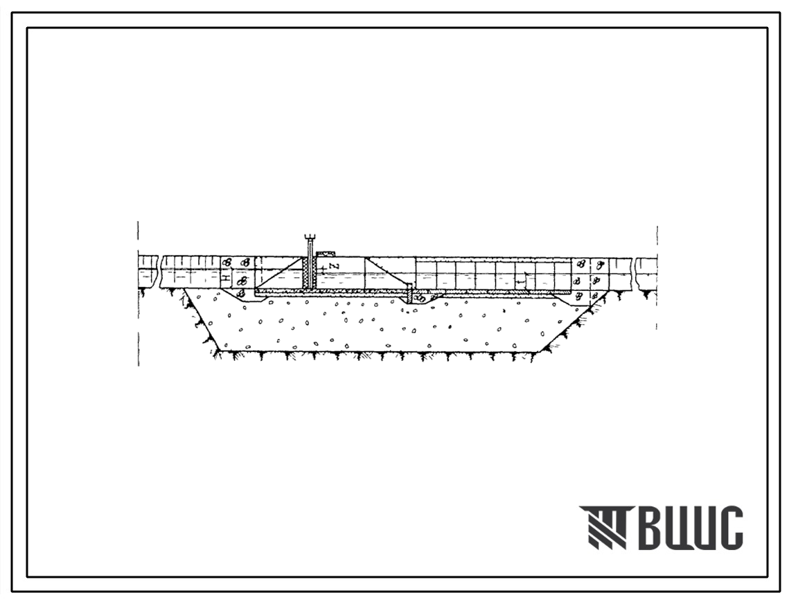 Типовой проект 820-32 Гидротехнические сооружения доковой конструкции (из сборного железобетона) на оросительных каналах с расходом воды до 1,5 м3/сек для условий Восточной Сибири. Регуляторы открытые