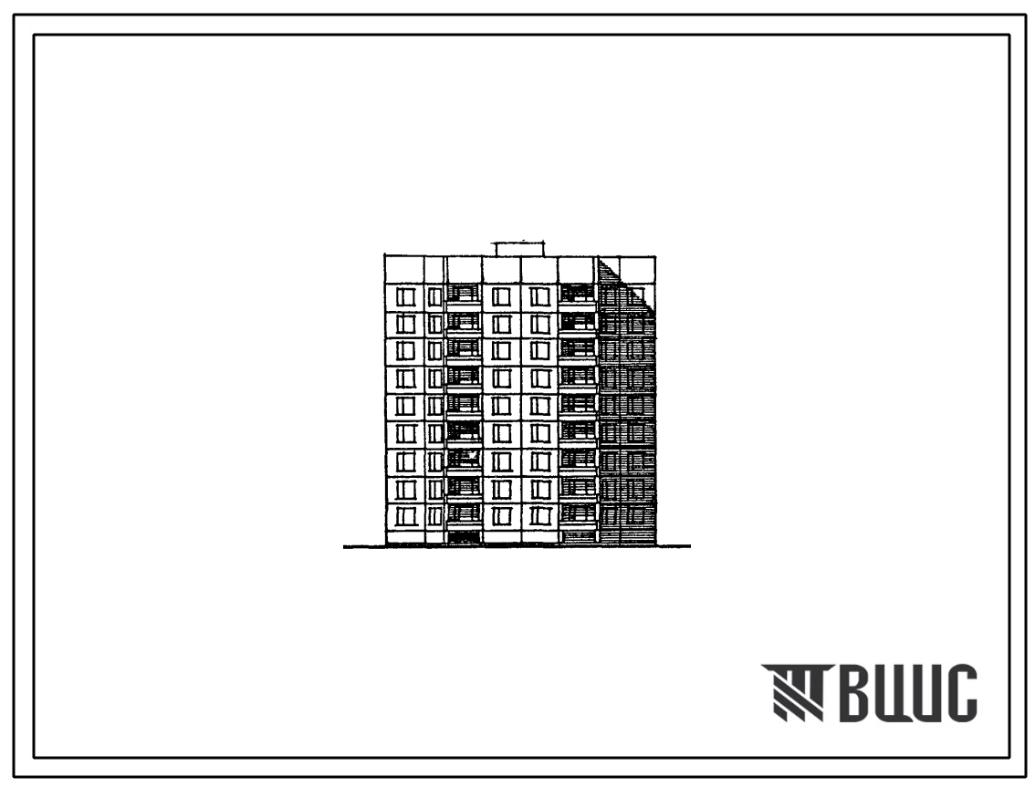 Фасады Типовой проект 84-057.87 Серия 84 (Шаг поперечных стен 2,4; 3,6; 4,8 и 6,0 м СТЕНЫ ИЗ ТРЕХСЛОЙНЫХ КЕРАМЗИТОБЕТОННЫХ ПАНЕЛЕЙ, Девятиэтажные)