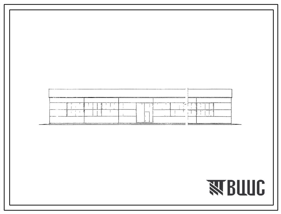 Фасады Типовой проект 420-12 Унифицированные типовые секции (УТС) временных зданий и сооружений сборно-разборного типа рамно-панельной конструкции с шагом рам 3 м (решенные в дереве). Для зданий производственных и складских (без крановой нагрузки) и администрати