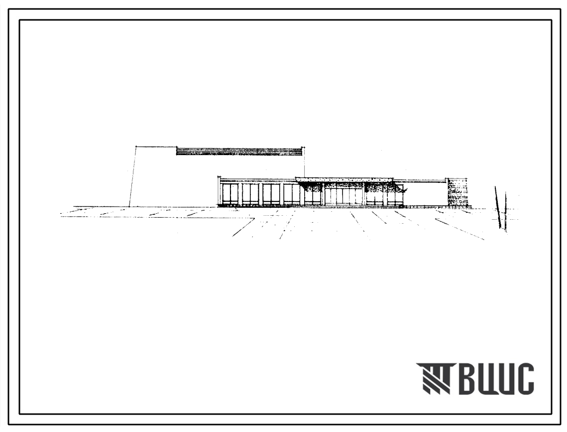 Типовой проект 264-12-62 Клуб с залом на 200 мест, для строительства во 2 и 3 строительно-климатических зонах. Для сельского строительства.