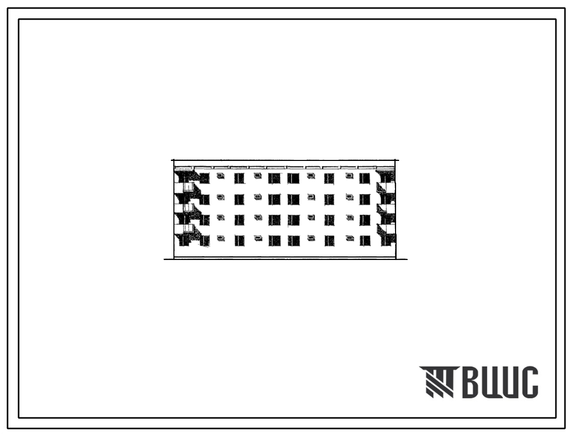 Типовой проект 77-025СП Блок-секция четырехэтажного дома двойная на 16 квартир (трехкомнатных 3Б-8, четырехкомнатных 4Б-8). Для районов с сейсмичностью 9 и 8 баллов, 4А и 4Г климатических подрайонах на грунтах 2 типа просадочности.