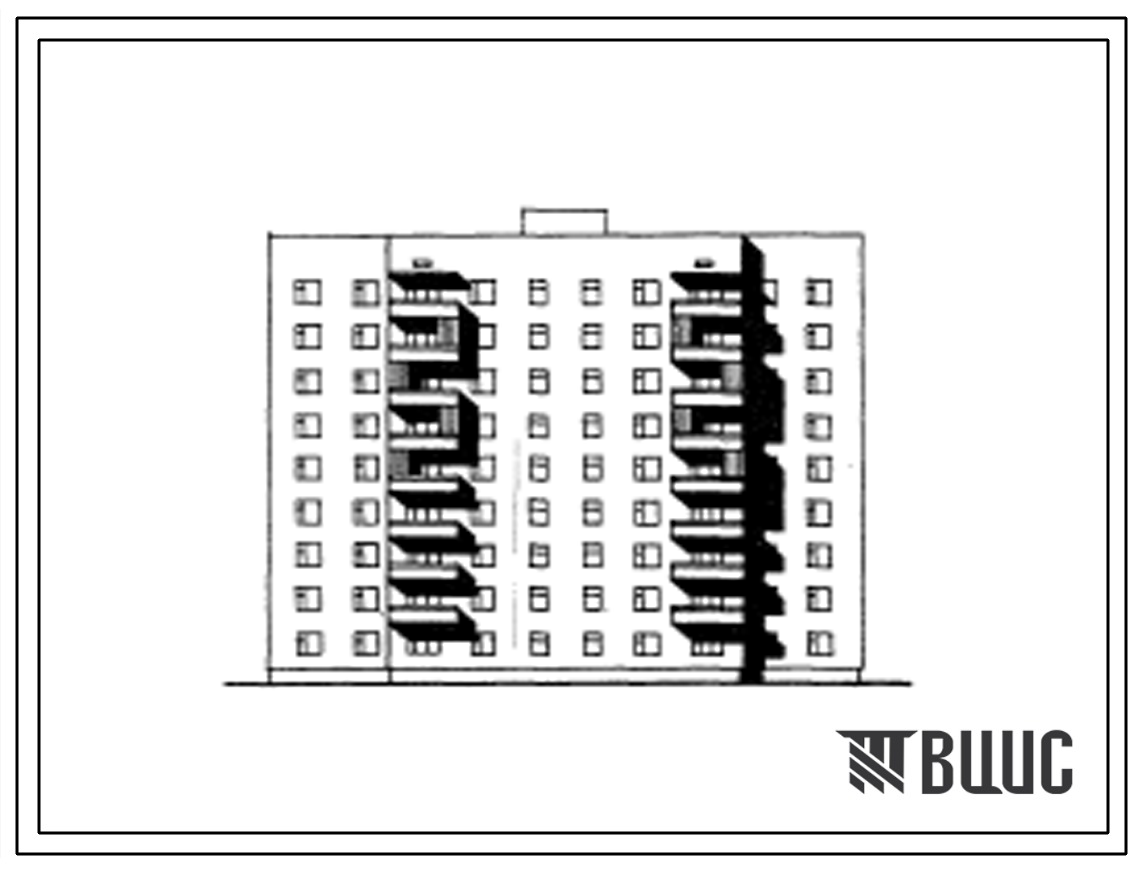 Типовой проект 87-0130пв/1 Девятиэтажная блок-секция на 54 квартиры (однокомнатных 1Б-18, двухкомнатных 2Б-18, трехкомнатных 3Б-18) меридиональной ориентации. Для строительства на просадочных грунтах и на подрабатываемых территориях