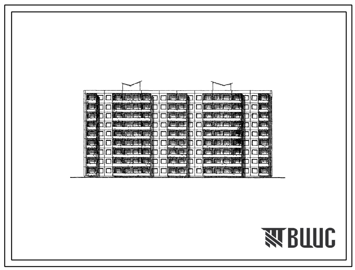Типовой проект 106-08С Девятиэтажная блок-секция рядовая на 90 квартир (однокомнатных 1Б-18, двухкомнатных 2Б-36, трехкомнатных 3А-18, 3Б-18). Для строительства в 3 климатическом районе Киргизской ССР. Сейсмичностью 9 баллов.