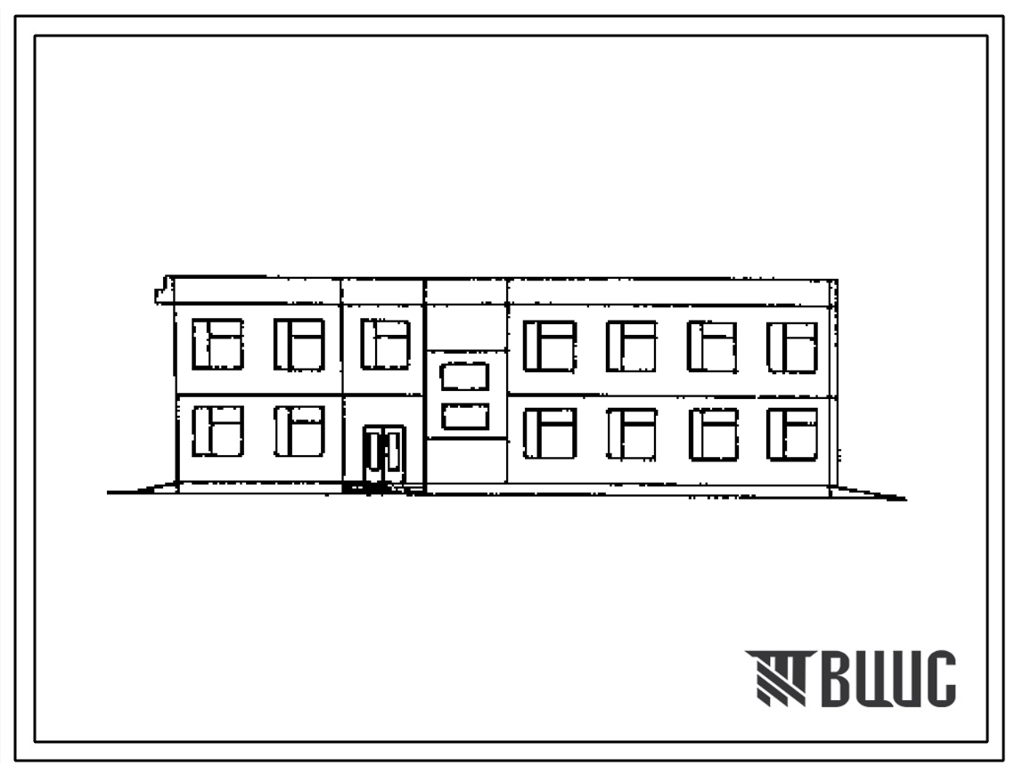Типовой проект 501-6-21.12.88 Административно-бытовое здание для грузовых районов железнодорожных станций с бытовыми помещениями 50 человек