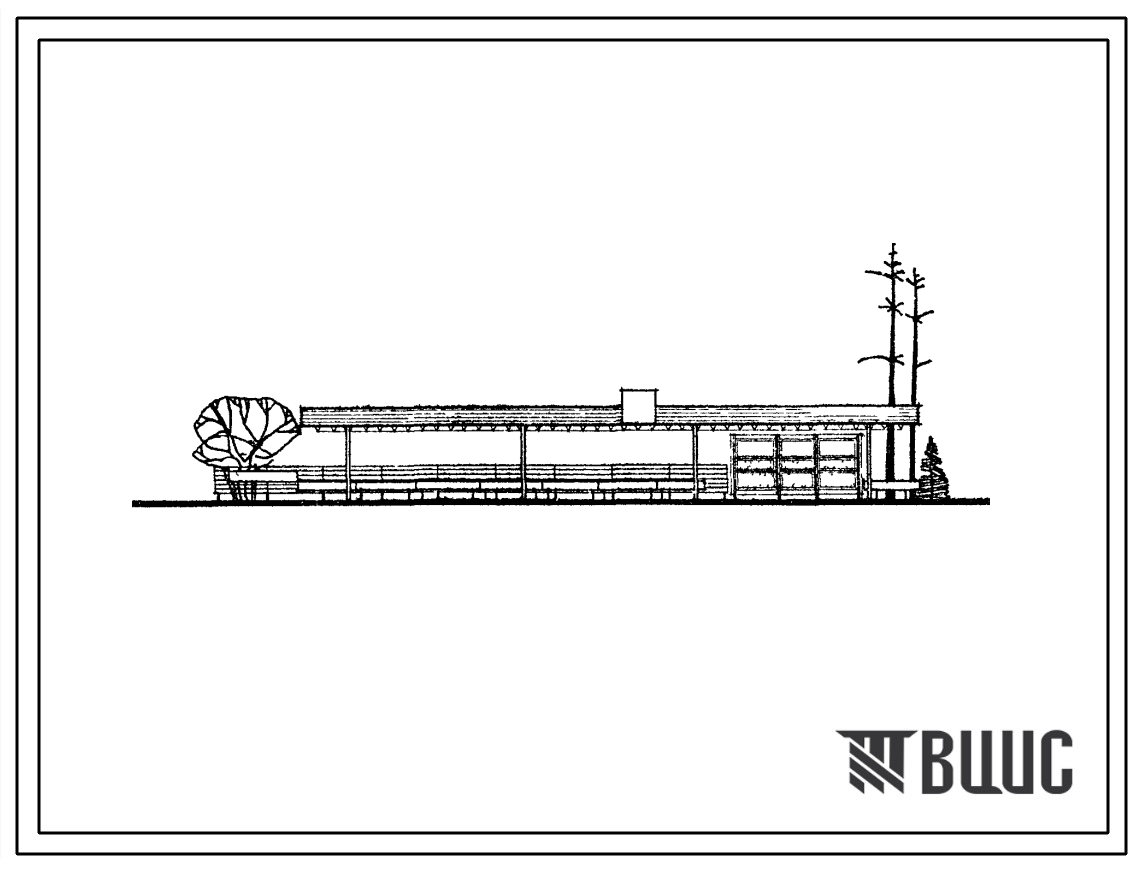 Типовой проект 310-2-2  Киоски и летние павильоны общественного питания (павильон «Буфет») из сборных конструкций заводского изготовления (из щитов в металлической обвязке).
