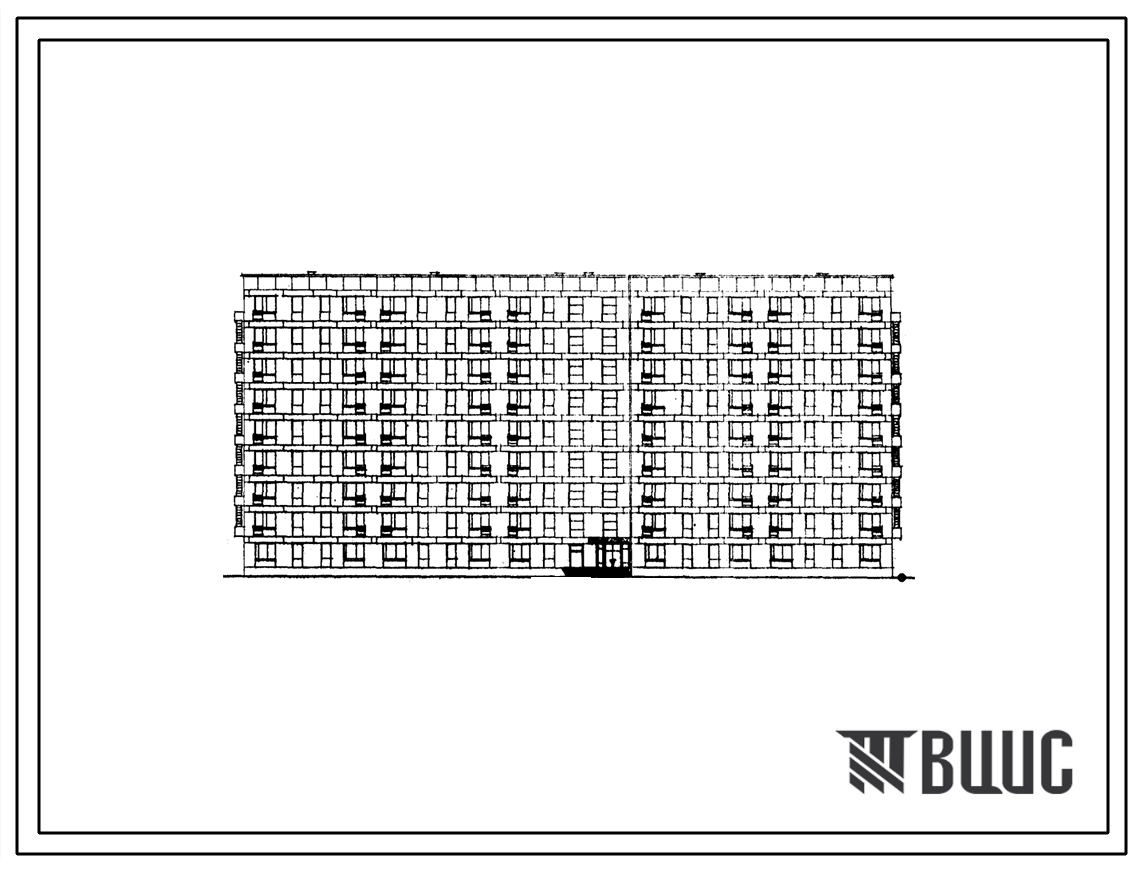 Типовой проект 1-439А-45 Девятиэтажный крупноблочный жилой дом на 171 квартиру для малосемейных. Для строительства во II и III строительно-климатических зонах.