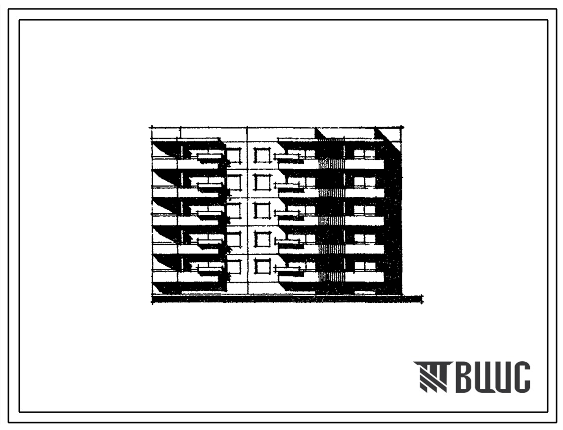Типовой проект 152-02 Пятиэтажная блок-секция торцевая левая на 20 квартир (однокомнатных 2Б-5; двухкомнатных 2Б-5; трехкомнатных 3Б-5; четырехкомнатных 4Б-5).