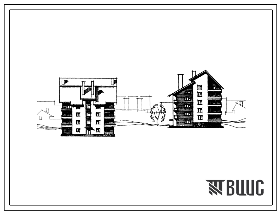 Типовой проект 114-204-11 Четырех-пятиэтажный односекционный жилой дом на 18 квартир (однокомнатных 1Б-8, двухкомнатных 2Б-10). Для строительства в 1А климатическом подрайоне