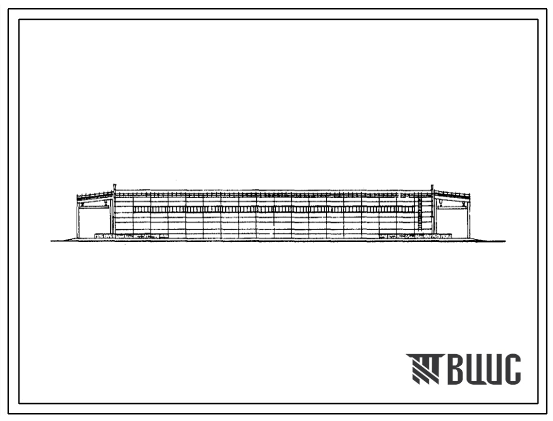 Типовой проект 709-189 Блок складов емкостью 3500 т специализированной базы комплектации площадью до 8 000 м?, высотой 9,6 м.