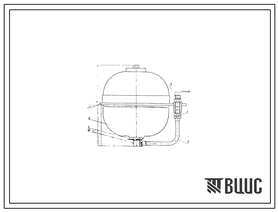 Шифр УГ48-3.300.000 Крепление гидроаккумулятора УГ48-3.300.000
