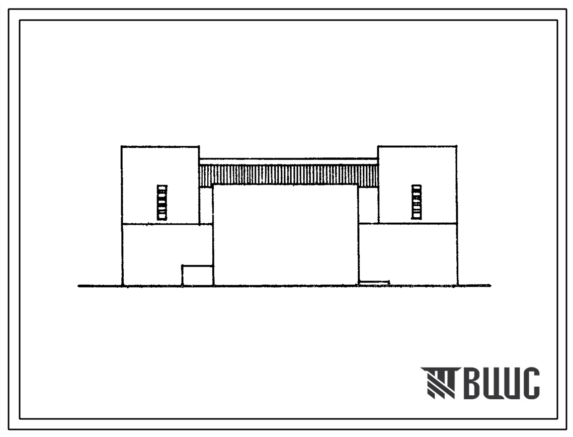 Фасады Типовой проект 264-14-21.86 Киноэстрадная площадка центра обслуживания летней базы отдыха на 250 мест (стены кирпичные)