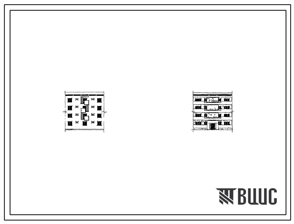 Типовой проект 77-015сп Четырехэтажная блок-секция рядовая на 8 квартир для строительства в районах с сейсмичностью 8 и 9 баллов.