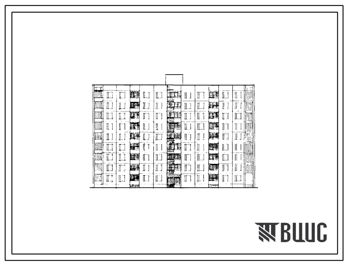 Типовой проект 121-055/1 Девятиэтажная блок-секция общежития на 272 человека с ячейками на 8 человек ( с комнатами на 2 человека). Для строительства в IВ климатическом подрайоне, II и III климатических районах.