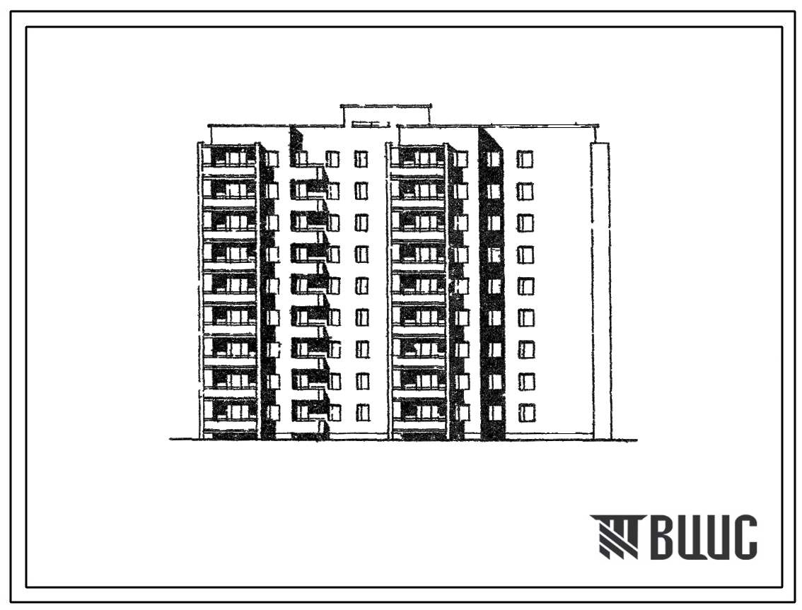 Типовой проект 114-86-28 9-этажный односекционный 71-квартирный жилой дом (однокомнатных 1Б-18, двухкомнатных 2А-18, 2Б-17, трехкомнатных 3А-18) для строительства в 1В климатическом подрайоне, 2 и 3 климатических районах