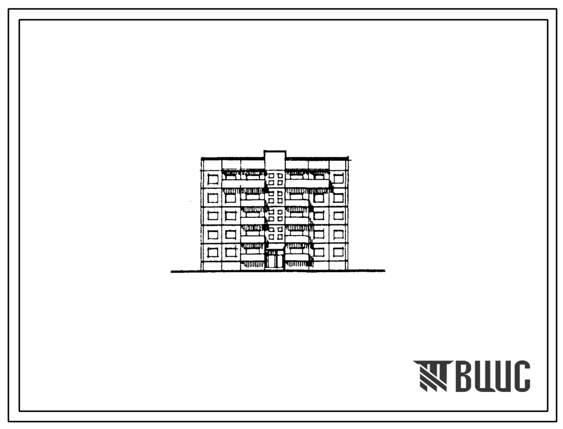 Типовой проект 90-0268.13.89 Блок-секция 5-этажная 20-квартирная рядовая 3.1.1.4 (для строительства в городе Липецке и Липецкой области)