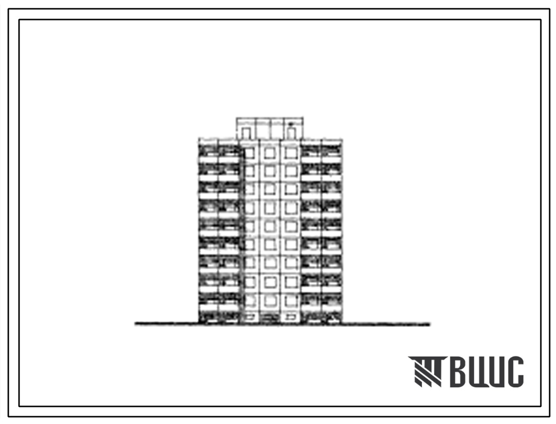 Типовой проект 121-062/1 Девятиэтажная блок-секция рядовая с торцевыми окончаниями на 36 квартир (однокомнатных 1Б-9, двухкомнатных 2Б-9, трехкомнатных 3Б-18). Для строительства во 2 климатическом районе Эстонской ССР